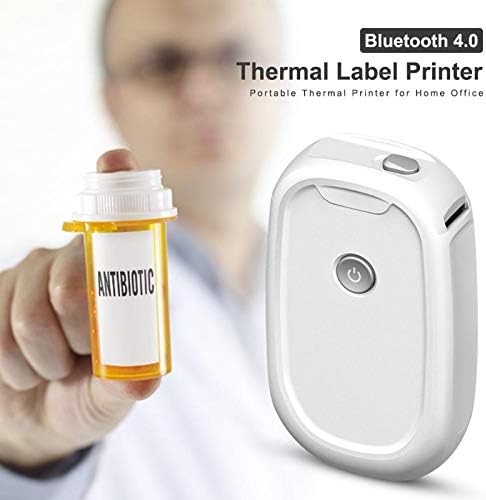 838wpX Mini Hordozható Vezeték nélküli Thermal címkenyomtató Bluetooth Gyors Nyomtatás