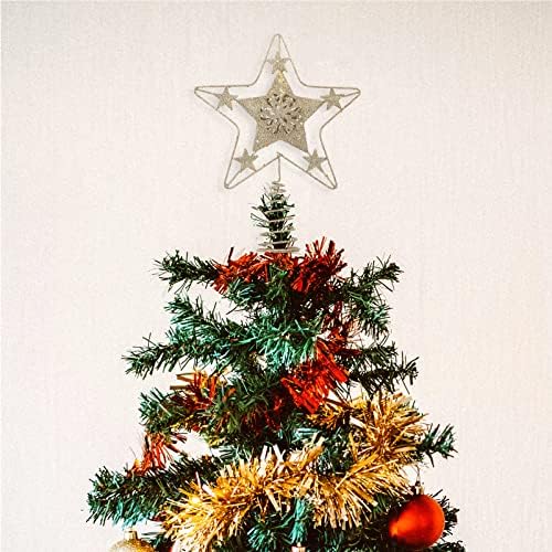 PRETYZOOM karácsonyfa Topper Karácsony fa tetején ötágú csillag karácsonyfa Csillag Dísz Karácsonyi Kellékek