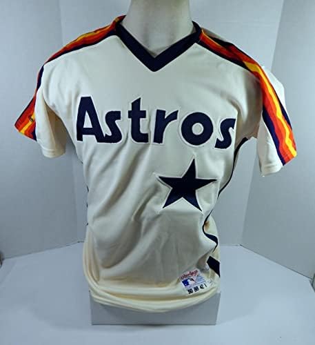 1988 Houston Astros Rocky Childress 50 Játék Használt Krém Jersey 42 DP35431 - Játék Használt MLB Mezek