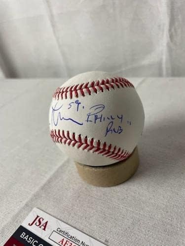 Rob Thomson aláírt Philly Rob dedikált OMLB Baseball SZÖVETSÉG AF36915 - Dedikált Baseball