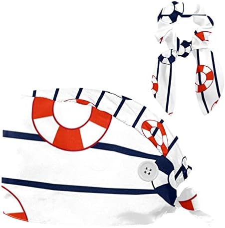 MUOOUM Orvosi Caps Állítható Dolgozó Kap Gombokkal, Íj Haj Hajgumi Ausztrál Tenisz KIRÁLYSÁGBAN a Brit Zászló