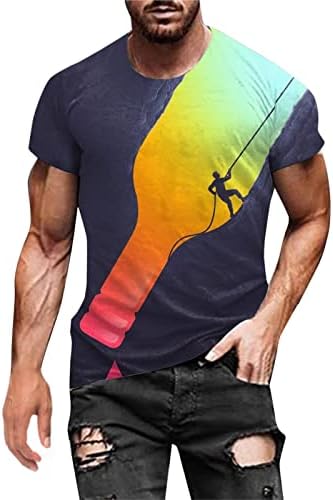 T-Shirt Férfi 3D Macska Nyomtatás Nyári Póló Férfi ruházat Vicces Grafikus Póló, Laza Blúz, Rövid Ujjú Sleeve Felső Sportos Ing