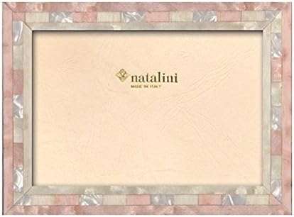 Natalini 5 X 7, Rózsaszín, Fehér, Mozaik, Fa Keret, Made in Italy