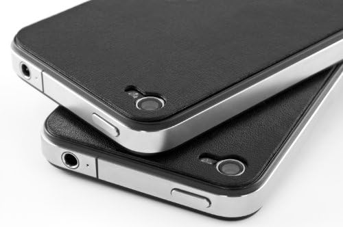 LeatherSkin iPhone 4, Fekete, Sima - 1 Csomag - képernyővédő fólia - Csomagolásban - Világos