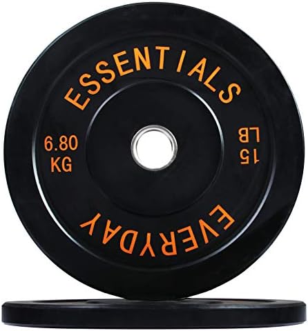 BalanceFrom Mindennapi Essentials színkódolt Olimpiai Lökhárító Lemez Súly Lemez Acél Kerékagy, Párban vagy Beállítja