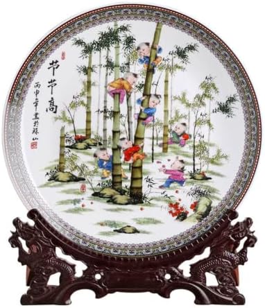 26cm Jingdezhen Kerámia Medál Dekoráció Kínai Stílusú Növekvő Keret Dekoratív tábla