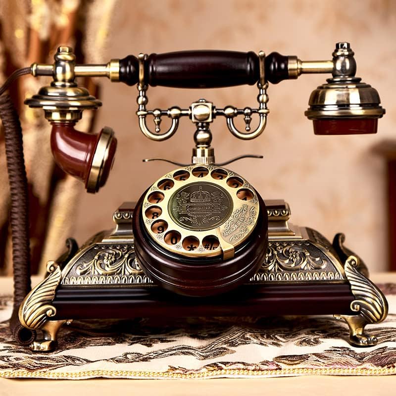 Retro Telefon Amerikai, Európai Stílusú Otthoni Irodai Vezetékes Klasszikus Forgó Tárcsa Telefon Élő Asztal Dekoráció (Szín