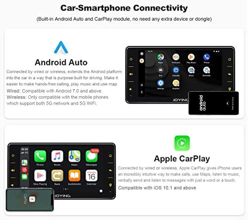 JOYING Egyetemes 6.2 Hüvelyk Egységes Din autórádió Android 10 Egységet 4GB+64 gb-os GPS Navigációs Octa-Core Multimédia-Vevő