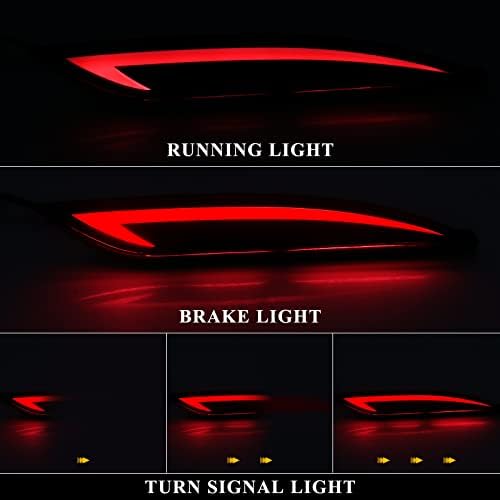 VGETTING Hátsó Lökhárító Reflektor Világítás A Hyundai Sonata 2011 2012 2013 2014 hátsó lámpa féklámpa A Szonáta 8. Csere LED-es
