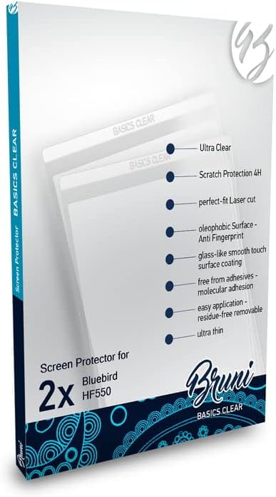 Bruni képernyővédő fólia Kompatibilis Bluebird HF550 Védő Fólia, Crystal Clear Védő Fólia (2X)
