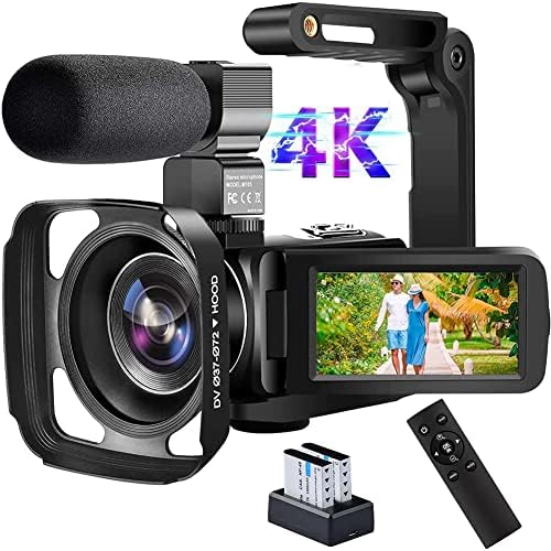 A 4K Digitális Fényképezőgép 48MP szöveg a 18x. pont HD Kamera, WiFi, INFRAVÖRÖS éjjellátó Kamera a YouTube-on, 3.0 inch HD