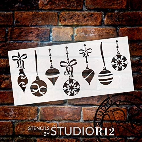 Lóg Karácsonyi Dísz Stencil által StudioR12 | DIY Elegáns Téli Ünnep lakberendezés | Craft & Festeni a Fa Alá | Újrafelhasználható Mylar