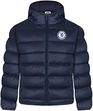 Chelsea FC Hivatalos Foci Ajándék Fiúk Steppelt Kapucnis Téli Kabát