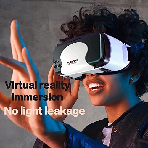 VR Headset Vezérlő Állítható 3D-s VR Szemüveggel Virtuális Valóság Fejhallgató HD Blu-ray Szem Védett Támogatás 5~7 Hüvelykes Telefon/Android