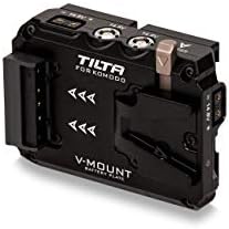Tiltaing Kettős Canon BP V. Mount Adapter Akkumulátor Lemez Kompatibilis PIROS Komodo Kamera - Taktikai Szürke | TA-T08-BPV