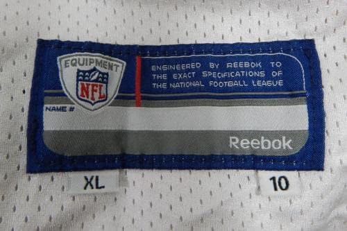 2010-ben a San Francisco 49ers Ahmad Brooks 55 Játékban Használt Fehér Gyakorlat Jersey XL 87 - Aláíratlan NFL Játék Használt Mezek