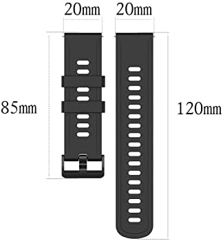 TRDYBSK 22 20mm Puha Szilikon Pánt 20mm 22mm Univerzális Csere Zenekar Watchband (Szín : Világos Rózsaszín, Méret : 20mm Univerzális)