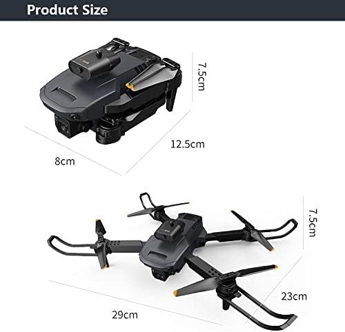 STSEEACE Összecsukható Drónok a 4K HD Kamera Felnőttek számára, RC Quadcopter WiFi FPV Élő Video, Magasság tart, Egy Kulcs,
