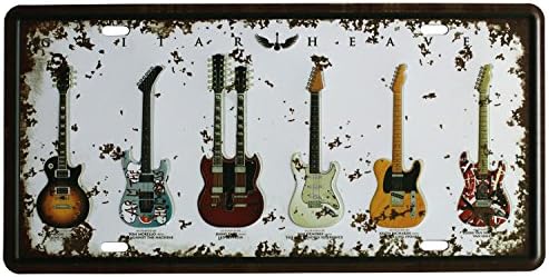 SUMIK Guitar Rock Zene Fém Adóazonosító Jel, Vintage Művészet Plakát Plakett Hálószoba Den Haza Bár Fali Dekoráció