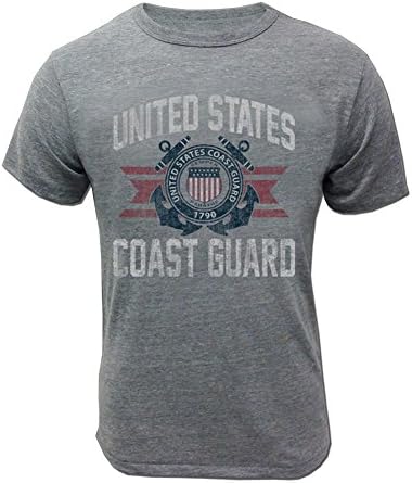 Fegyveres Erők Gear Férfi Parti Őrség Vintage Alapvető Rövid Ujjú T-Shirt - Engedéllyel rendelkező Egyesült Államok Parti őrsége Ingek Férfiak