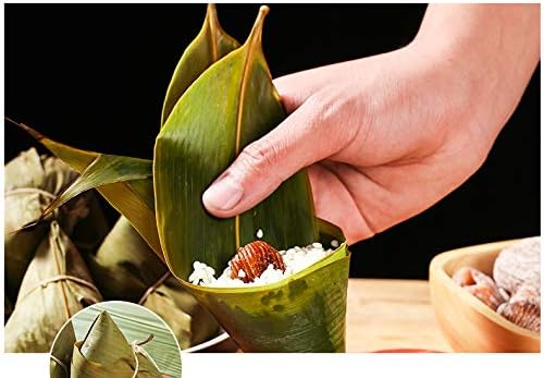 Lemezek Dekoráció Sushi Bazooka Készítő Készlet Természetes Szárított Bambusz Levelek Egész, Hogy Zongzi rizs galuska【Plusz Méret,