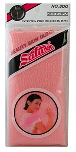 Salux Nylon Japán Szépség Bőr Fürdő Mossa Ruhával/Törölközővel - Barackos Rózsaszín