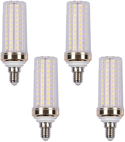 Lxcom Világítás 20W E12 LED Kukorica Izzó(4 Doboz)- 2835 SMD 88 Led-150 Watt Egyenértékű 1500LM Nappal Fehér LED Csillár