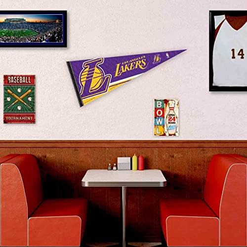 A Los Angeles Lakers Zászlót Teljes Mérete 12 X 30