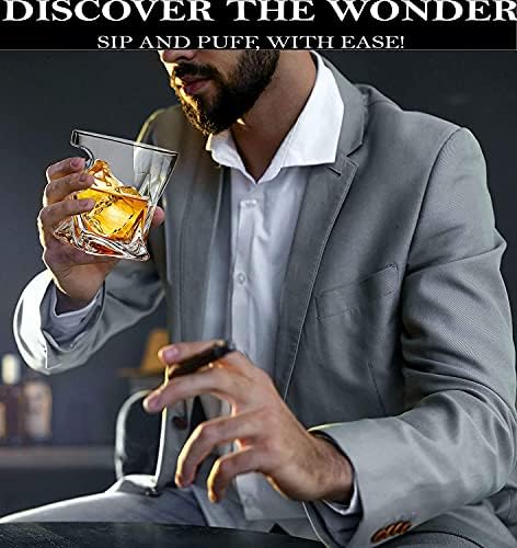 Whiskey Szemüveg készlet 2 - Kristály Régi Rock Üveg Skót Whiskyt, majd Szellemek 10 Uncia Pohár Likőr a Többi Oldalon