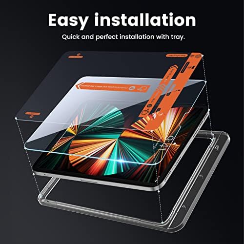MOHAVE Üveg Screen Protector [Automatikus Igazítás] Tervezték iPad 12.9-A（6./5./4./3. Generációs） - Érzékelő Védelem / 2