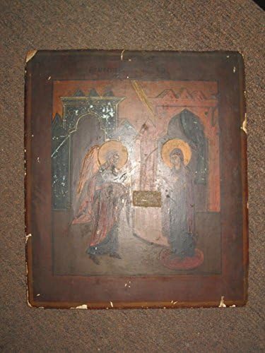 Orosz ikon angyali üdvözlet, БЛАГОВЕЩЕНИЕ ПРЕСВЯТОЙ БОГОРОДИЦЫ, 18-ik században