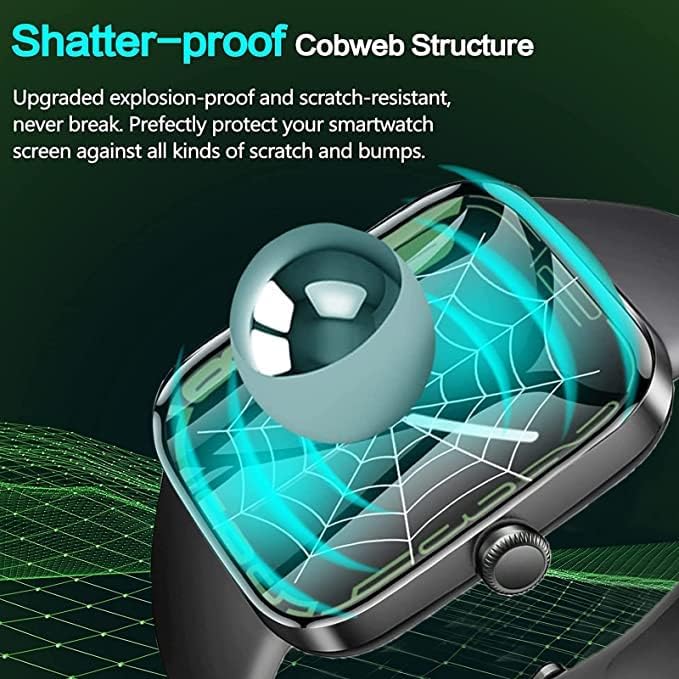 Lamshaw Kompatibilis Mindrose Smart Óra képernyővédő fólia, [3 Csomag] 3D Teljes Lefedettség PET Puha Képernyő Védő Fólia Kompatibilis Mindrose