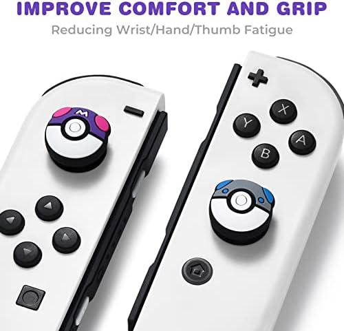 Kapcsoló Hüvelykujj Markolatok Joystick Caps Kompatibilis a Nintendo Kapcsoló/OLED/Lite Szabályzó Tartozékok, FUNLAB Aranyos Szilikon Analóg