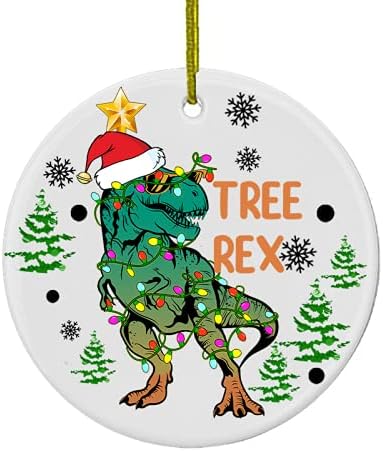 Perfectostore Dinoszaurusz Karácsonyi Dísz - Karácsonyi 2021 Dinoszaurusz Fa Rex Pizsama Díszek