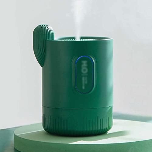 SMLJLQ 330ml Kaktusz Alakú Levegő Párásító Háztartási USB Asztali Mini Aromaterápiás Befúvó Gép (Színe : Fehér)