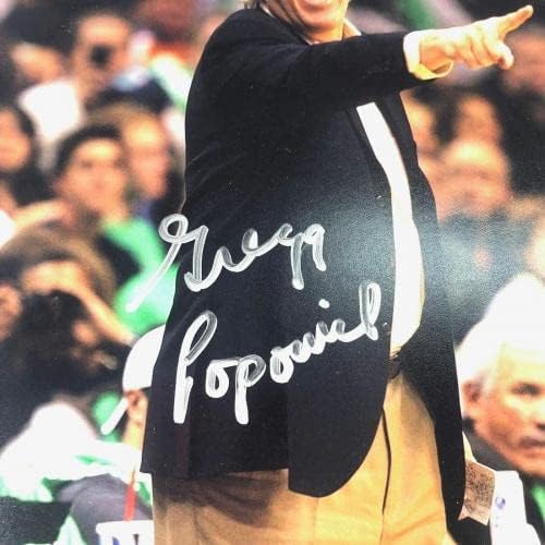 Gregg Popovich aláírt 11x14 fotó PSA/DNS-San Antonio Spurs Aláírt - Dedikált NBA-Fotók