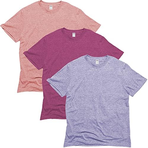 GOEX Unisex Triblend póló – Környezetbarát Nők & Mens T-Shirt (3-Color Pack)