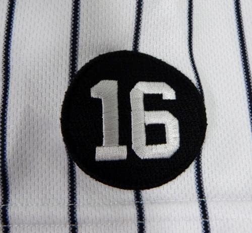 2021 New York Yankees Rob Brantley 62 Játék Kiadott O Használt Fehér Jersey-16 P 44 3 - a Játékban Használt MLB Mezek