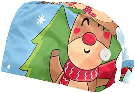 Boldog Hóember Kalapja Csillag Dolgozó Kap a Gombok, Állítható Fejpánt Nyakkendő Vissza Bouffant Női Kalapok a Férfiak