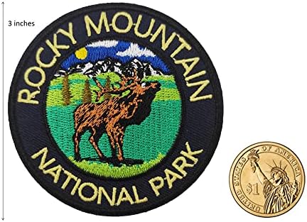Aranyos-Javítás Rocky Mountain Nemzeti Park Hímzett Vas a Patch Kültéri Élet Túrázás Kemping Szuvenír