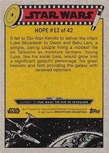 2019 Topps Star Wars Utazás Emelkedik a Skywalker 12 Otthon a Tatooine-on Trading Card