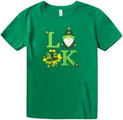 Fandream St. Patricks Ingek Pólók 2023 Rövid Ujjú Laza Pólók O Nyak Munkaruházat Sportos Felsők Női