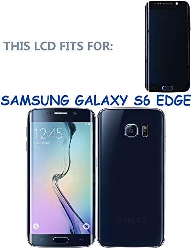 swark LCD Kijelző Kompatibilis a Samsung Galaxy S6 Szélén G925S G925V G925i G925F Érintőképernyős Kijelző Keret + Eszközök (Fekete)