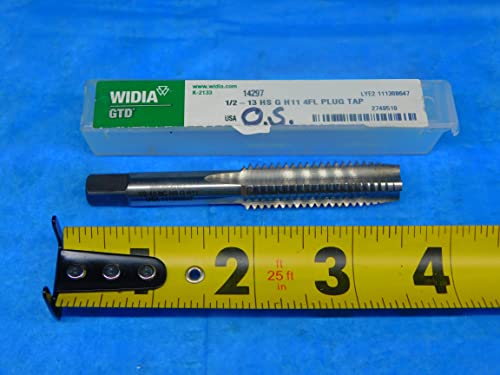 Új WIDIA-GAR 1/2 13 NC HS G H11 HSS Plug ÉRINTSE meg a 4 Egyenes Fuvola .5 Made in USA - JP0592AR1