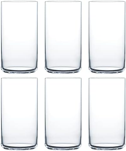 東洋佐々木ガラス Toyo Sasaki Üveg pohár, USURAI Mosogatógépben mosható, Japánban Készült, 18.2 fl oz (560 ml), Készlet 6 B-09129CS