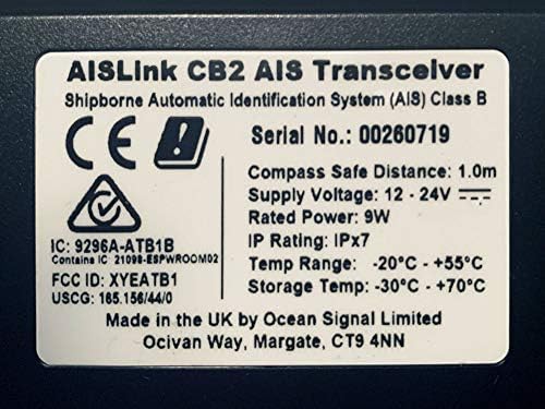 AISLink CB2 Osztály B+ AIS Transzponder Beépített WiFi, GPS, NMEA 0183, NMEA 2000, USB, illetve a Mobil app