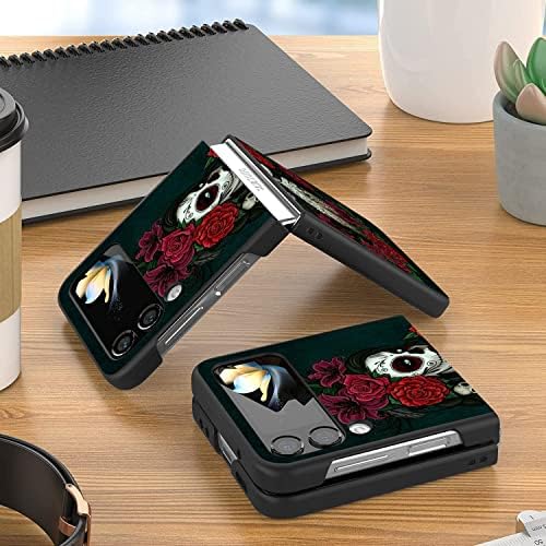 ZXHSBROK Samsung Galaxy Z Flip 3 Telefon tok, Slim Fit Nehéz PC Ütésálló Anti-Karcolás-Szeres védőtok Samsung Galaxy Z Flip 3 5G 2021,