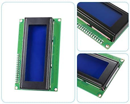 SunFounder 2004 20x4 LCD Modul IIC I2C Interfész Adapter Kék Háttérvilágítás Kompatibilis MEGA2560 Arduino R3 Málna (2 Csomag)