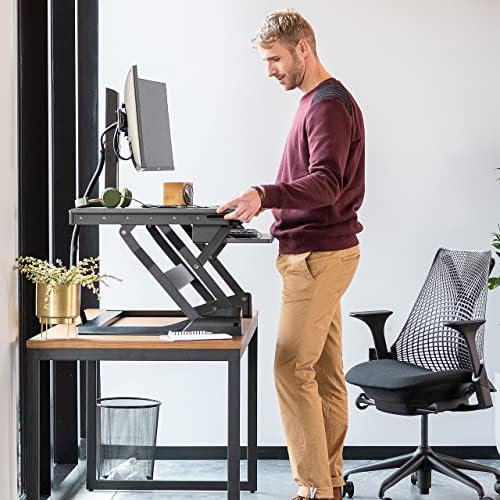 Ergotron – WorkFit-TL Álló Asztal Átalakító és WorkFit Monitort, Laptopot, Kit, Ülni, Állni, Asztal Kelő az Tabletops – a Monitorok a 24 inches,