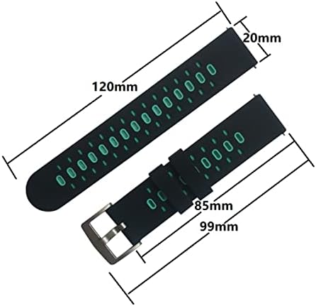 KOSSMA 20mm Színes Watchband szíj, a Garmin Forerunner 245 245M 645 Zene vivoactive 3 Sport szilikon Okos watchband Karkötő